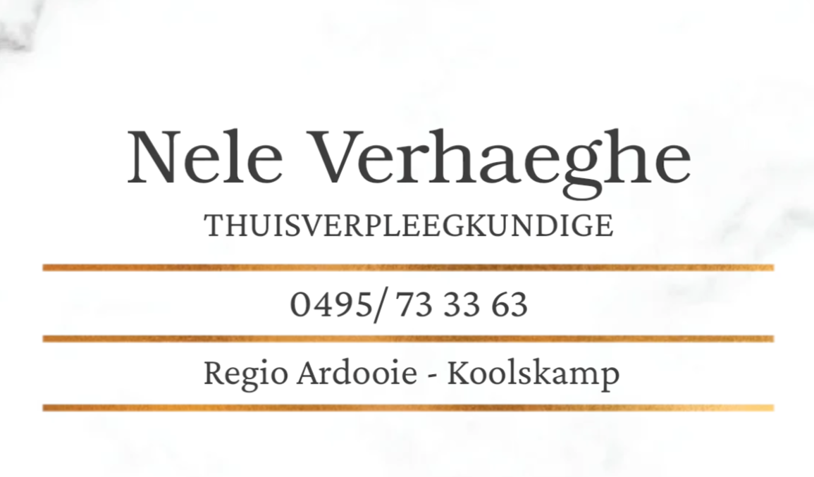 Thuisverpleging Nele Verhaeghe